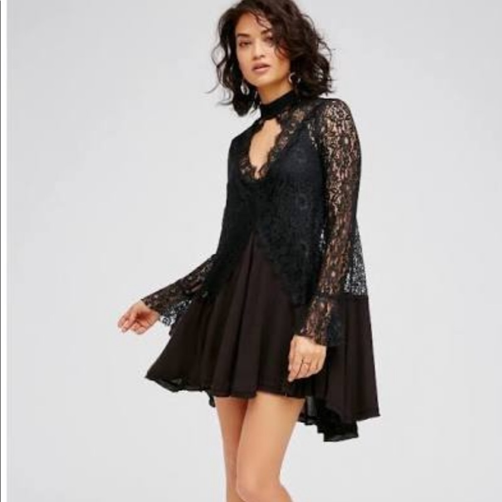 Free People Tell Tale Lace Tunic